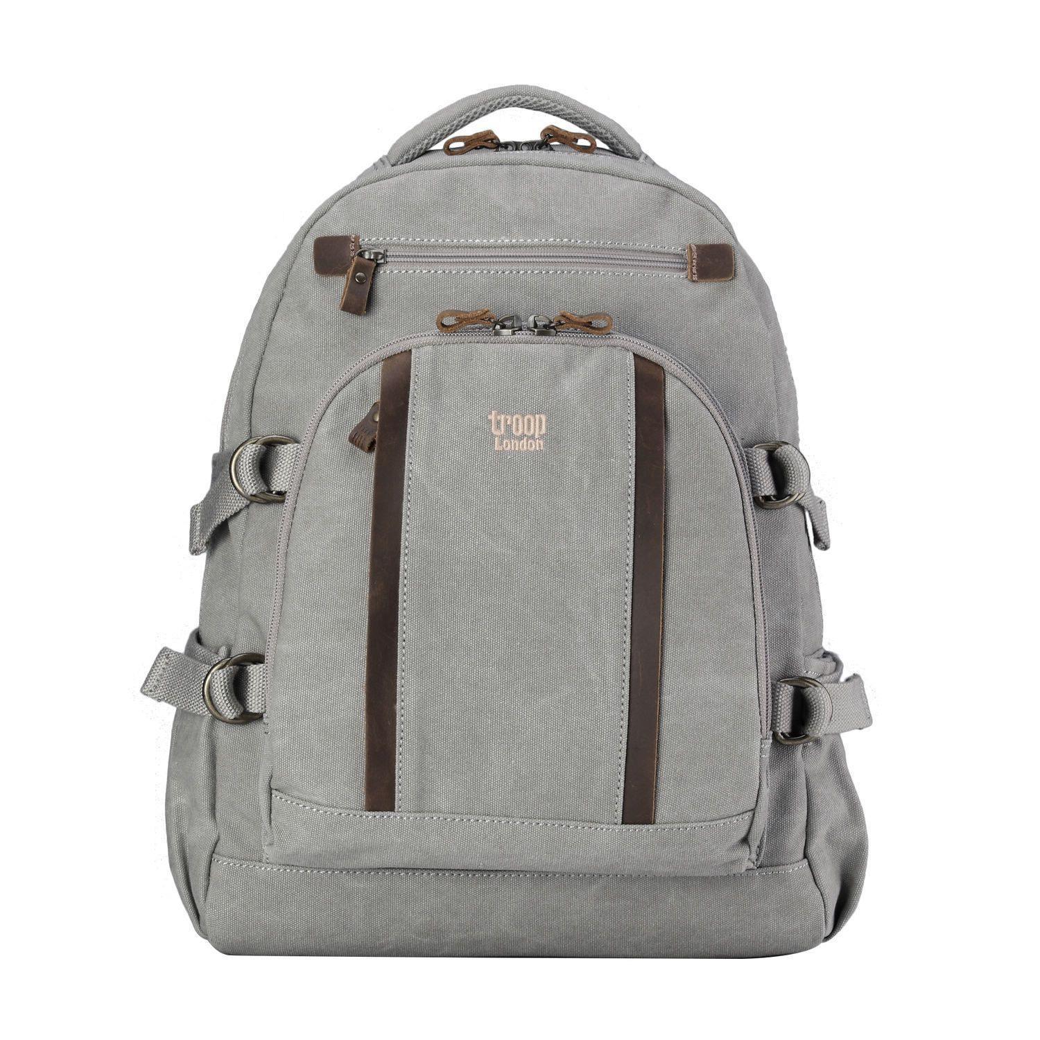 TRP0257 Troop London Classic Canvas Laptop Backpack - Large-8