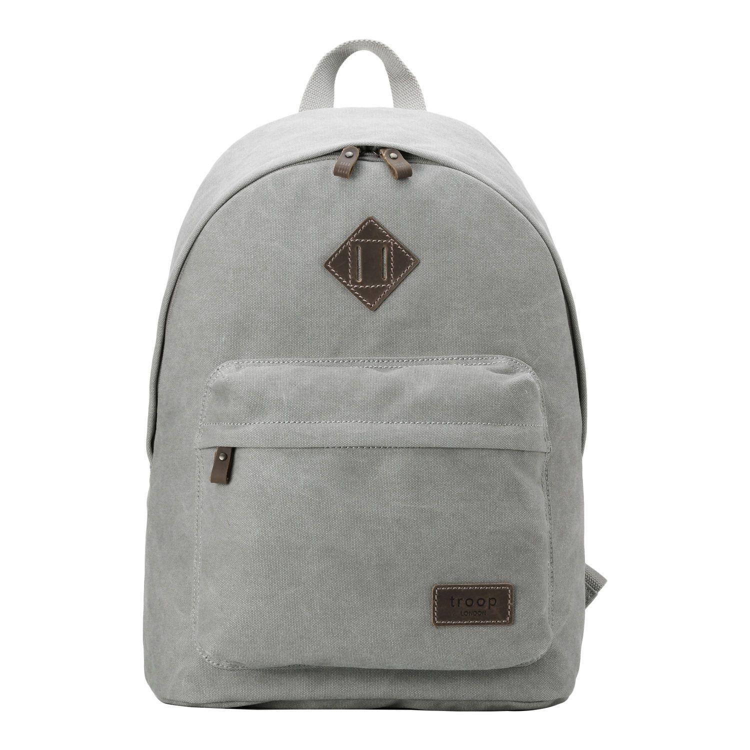 TRP0384 Troop London Heritage Canvas Backpack, Casual Daypack-11