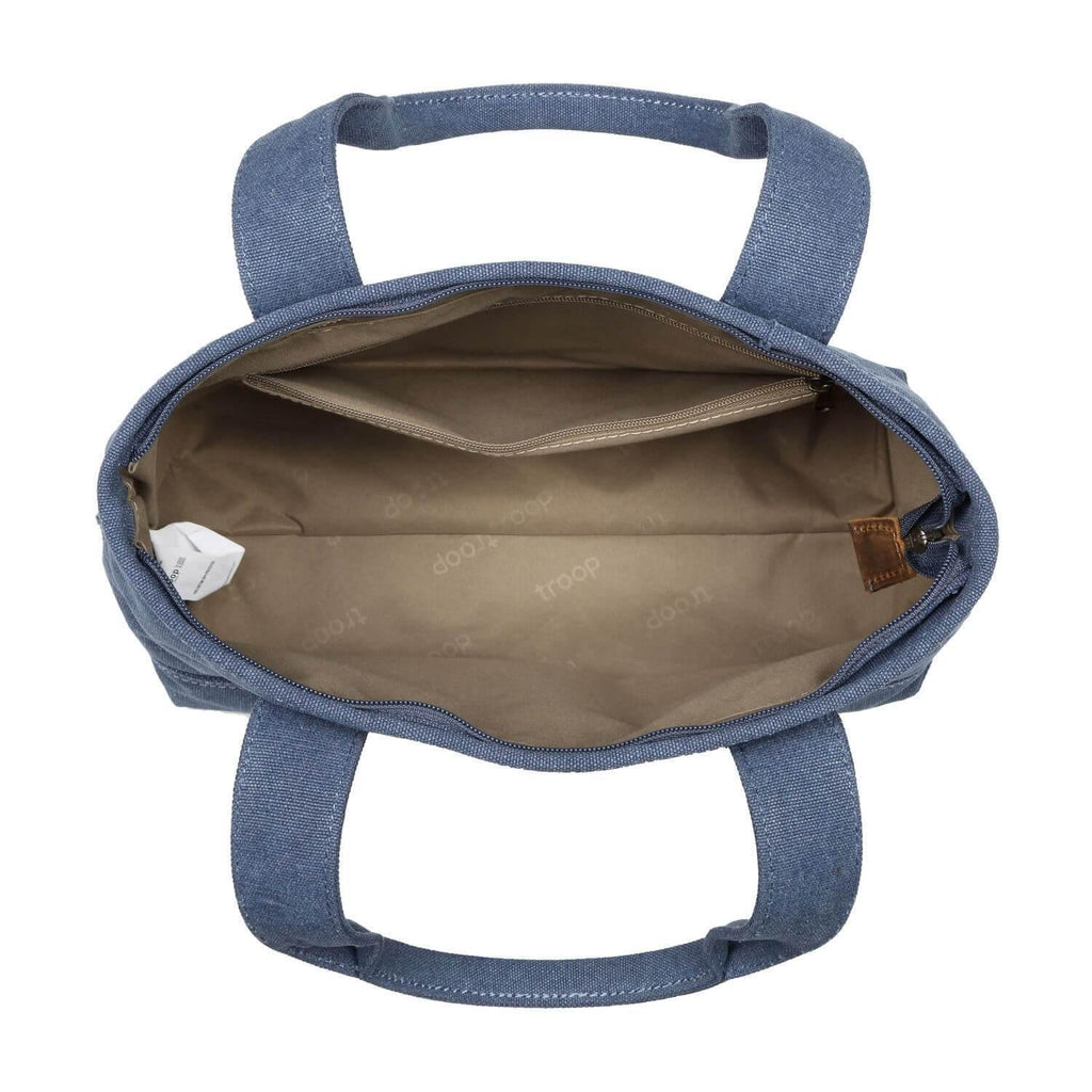 TRP0542 Troop London Classic Canvas Small Shoulder Bag/Tote Bag-4