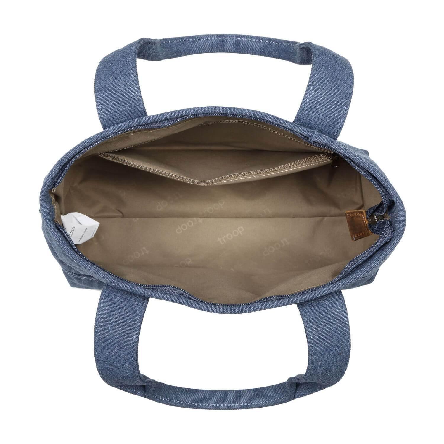 TRP0542 Troop London Classic Canvas Small Shoulder Bag/Tote Bag-4