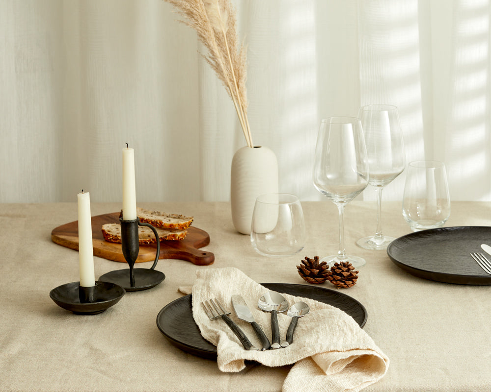 Seville Silver Stainless Steel Rustic Cutlery Set-3