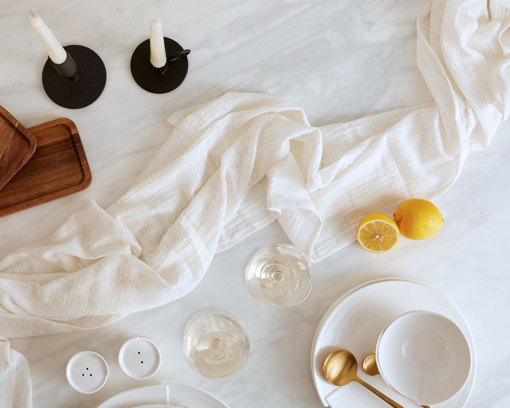 Elia Cotton Gauze Table Runner-0