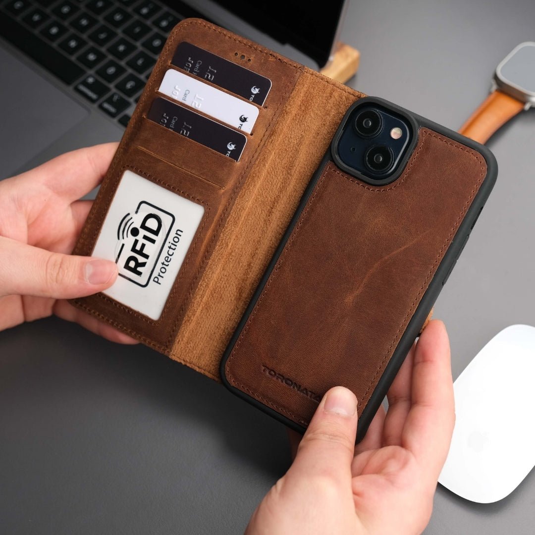 Casper iPhone 17 Air Leather Wallet Case – MagSafe Compatible-5