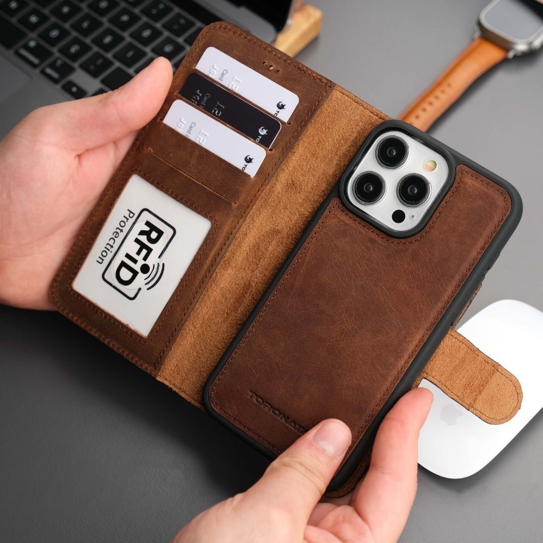 Casper iPhone 17 Pro Leather Wallet Case – MagSafe Compatible-5