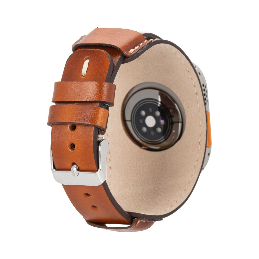 Fort Cuff Leather Bands for Apple Watch 9, Ultra 2 & SE-1