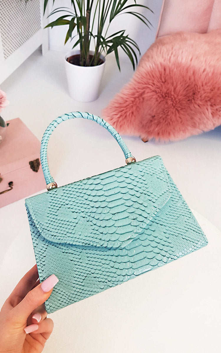 Croc Print Handbag-15