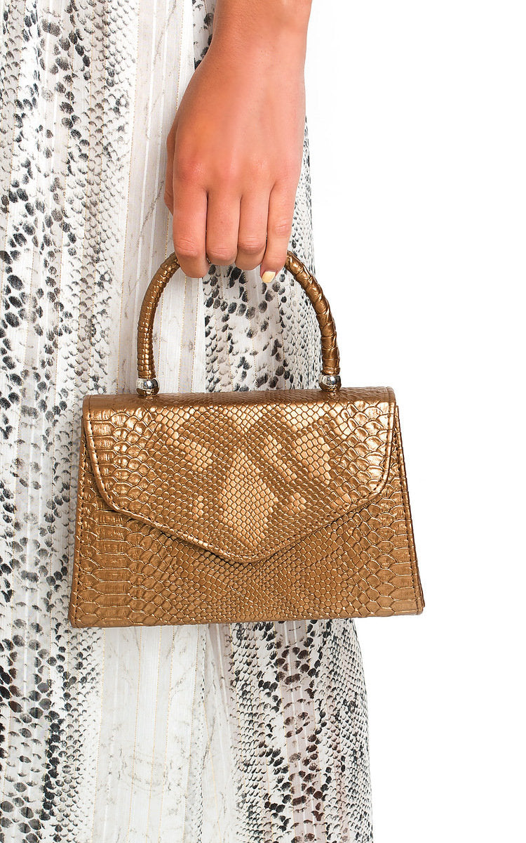 Croc Print Handbag-2