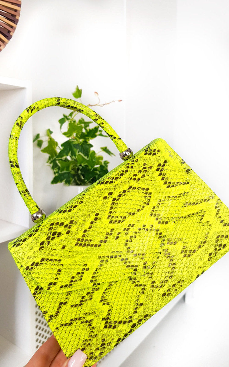 Croc Print Handbag-12