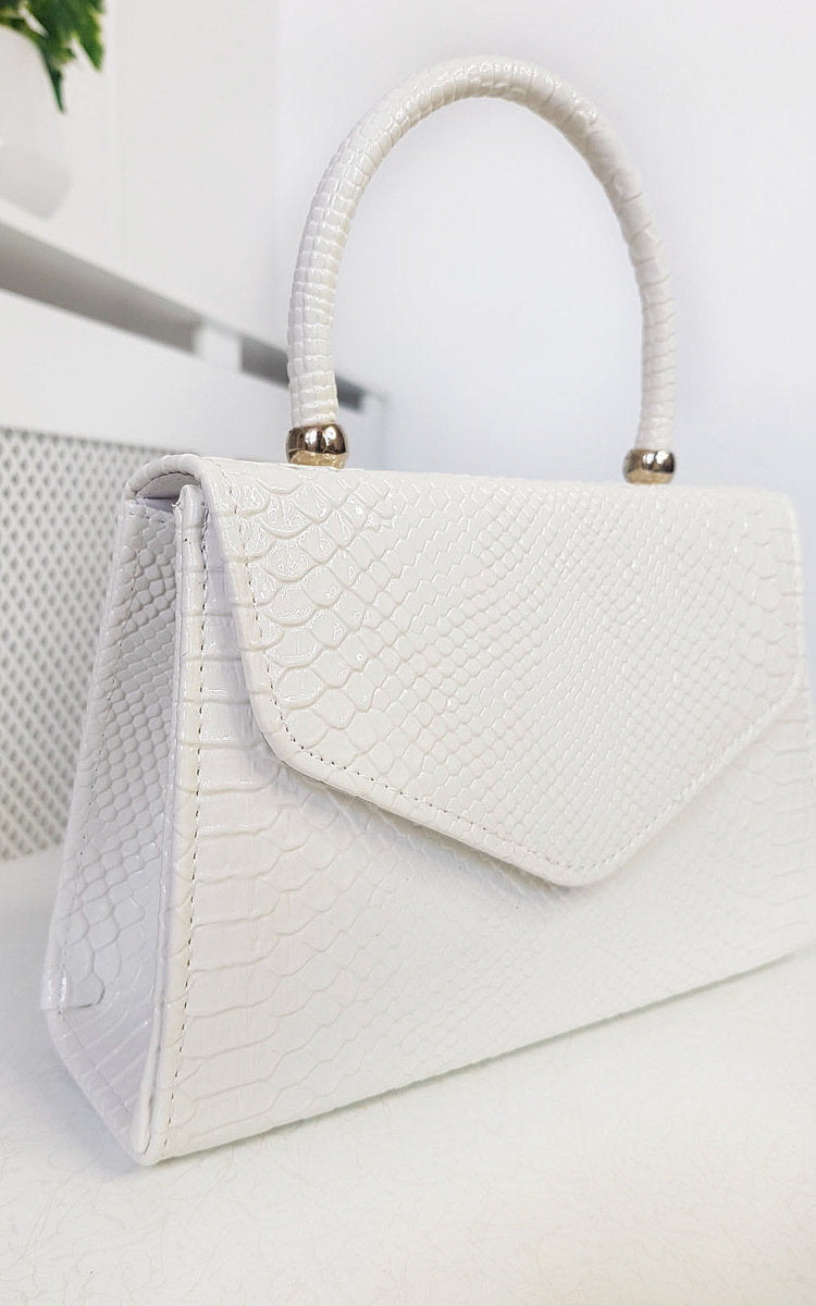 Croc Print Handbag-13