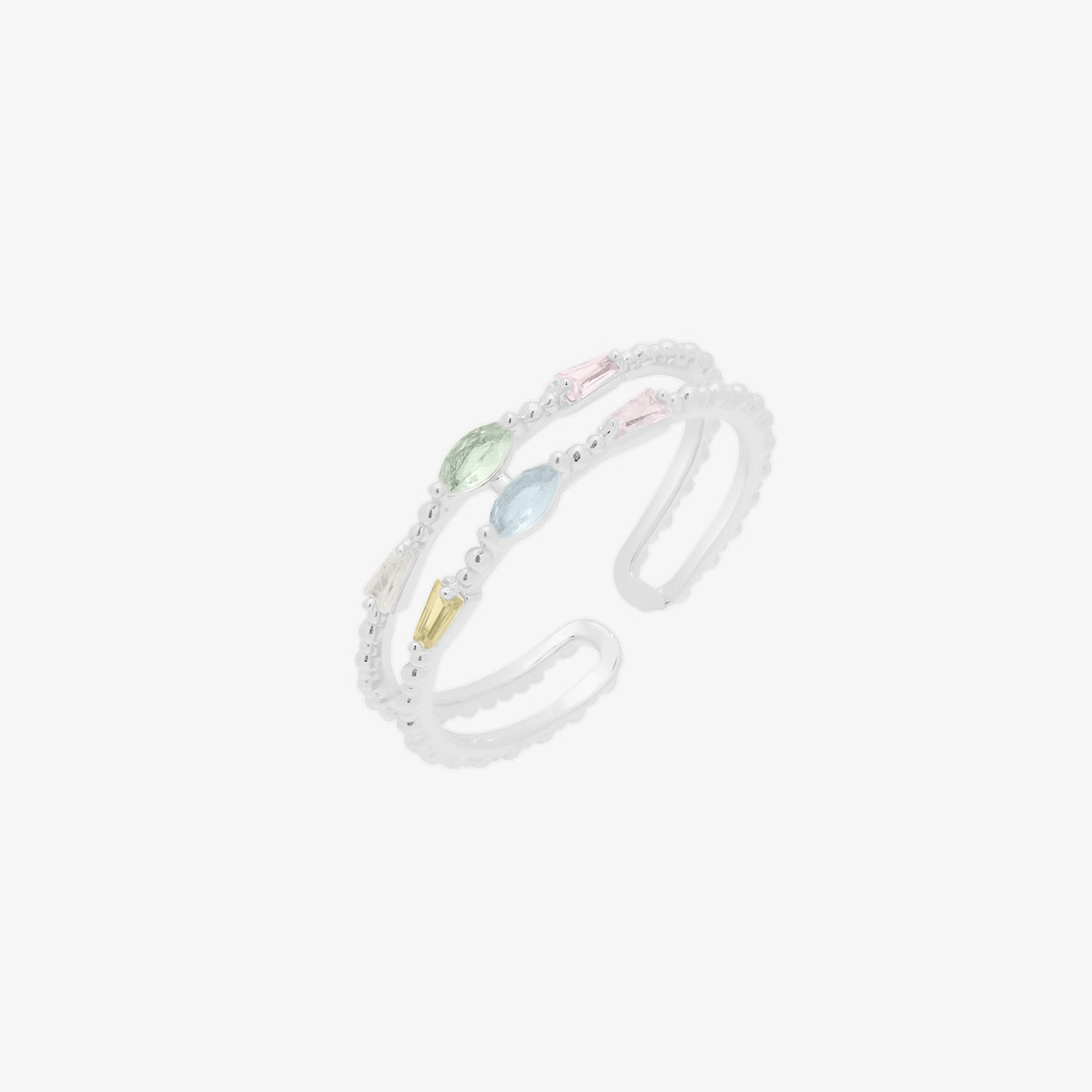 Pastel Layered Ring-5