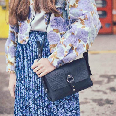 Reina Recycled Rubber Vegan Handbag-2