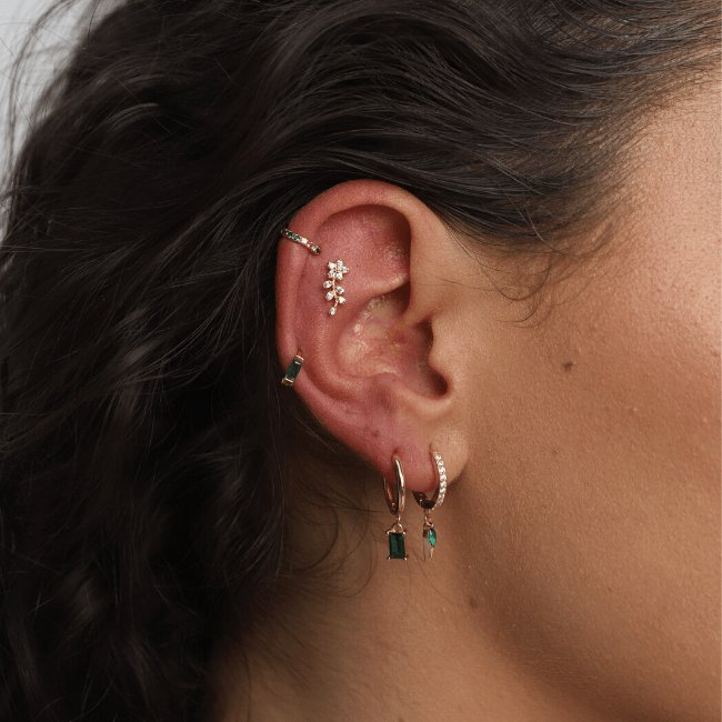 Silver Aime Hoops-3