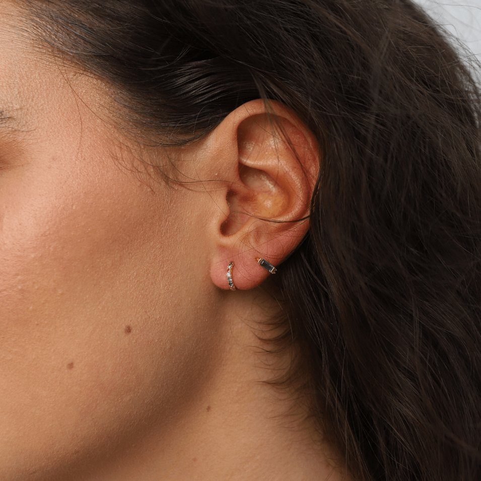 Silver Aime Hoops-1